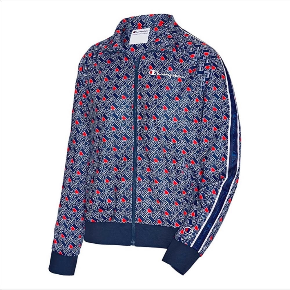 Champion Retro C-Link Logo Printed Track Jacket